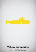 Song Pictogram Poster - Yellow Submarine - The Beatles - Wandposter 60 x 40 cm