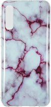 Samsung Galaxy A50 Hoesje - Mobigear - Marble Serie - TPU Backcover - Paars - Hoesje Geschikt Voor Samsung Galaxy A50