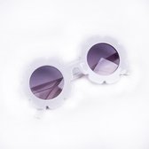 Zonnebril | Meisjes -| UV 400 Bescherming | Kinder Zonnebril | Wit | Bloem