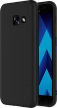 Samsung A5 2017 Hoesje - Samsung galaxy A5 2017 hoesje zwart siliconen case hoes cover hoesjes