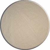 Rond Tafelkleed Gecoat Jacquard - Ø 160 cm - Sterren Wit/Goud