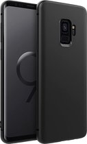 Samsung S9 Hoesje - Samsung Galaxy S9 hoesje zwart siliconen case hoes cover hoesjes