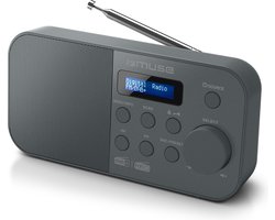 Muse M-109DB - Compacte digitale DAB+ / FM radio, zwart