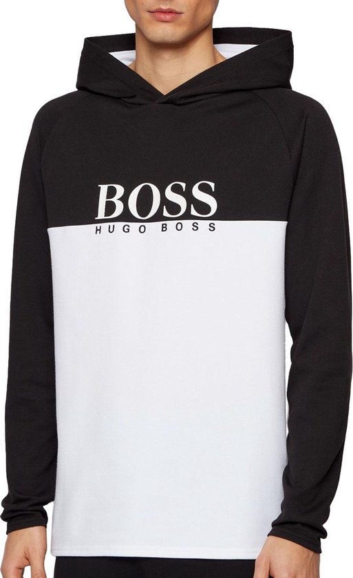 Hugo Boss Pull en jacquard Hugo Boss - Homme - Noir - Blanc | bol.com