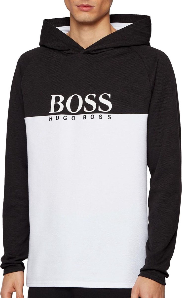 Hugo Boss Pull en jacquard Hugo Boss - Homme - Noir - Blanc | bol