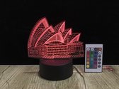 3D LED Creative Lamp Sign Opera House - Complete Set