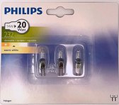 Philips Halogeen G4 20Watt verbruikt (14w) 12V Burner Steeklampje Dimbaar (3 stuks)