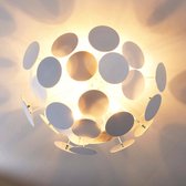 Lindby - plafondlamp - 3 lichts - kunststof, metaal - H: 30 cm - E14 - wit, chroom