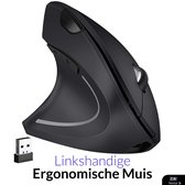 Nintai® Rubigo - Ergonomische muis - Linkshandig - Draadloze verticale muis - Tot 10 meter bereik - Voor Windows en Mac - Tegen een muisarm