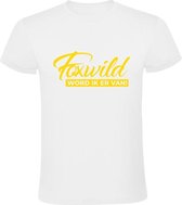 Foxwild Heren t-shirt | Foxwild | Hatseflatse | Massa is kassa | Peter Gillis | Wit