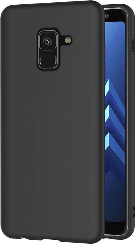 Coque Samsung A8 2018 - Coque Samsung Galaxy A8 2018 Housse en silicone  noire | bol.com