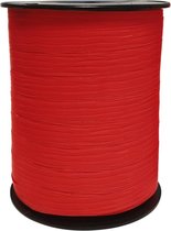 Sierlint / cadeaulint / verpakkingslint / krullint paperlook rood 10mm x 250 meter (per spoel)
