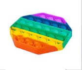 Pop It - Fidget Toy - Regenboog Achthoek