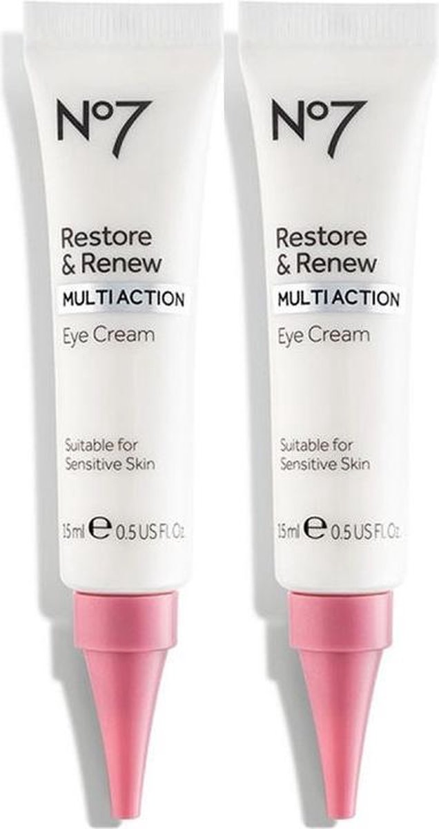 No7 Restore & Renew Multi Action Oogcrème 2x15ml