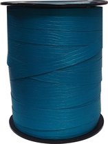 Sierlint / cadeaulint / verpakkingslint / krullint paperlook blauw 10mm x 250 meter (per spoel)
