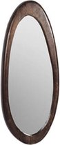 Spiegel - houten spiegel - organische vorm spiegel - walnoot hout - by Mooss - 30 x 100 cm