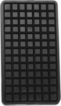 EPDM strijkijzer onderzetter - 23x13cm - zwart - universeel warmte isolerende plaat - strijkbout onderlegger mat