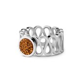 Melano Vivid Pumpkin Spice Ring Set - Zilverkleurig - Dames - Maat 58