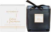 Riverdale - Bougie Parfumée Deluxe en pot Lotus & Jasmin Wit 10cm - Wit