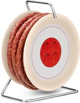 Bobine de câble à saucisses, saucisse de style Cracovie de 3,5 m, haute qualité et arôme fumé, cadeau amusant pour zoom et zoom, 240 g