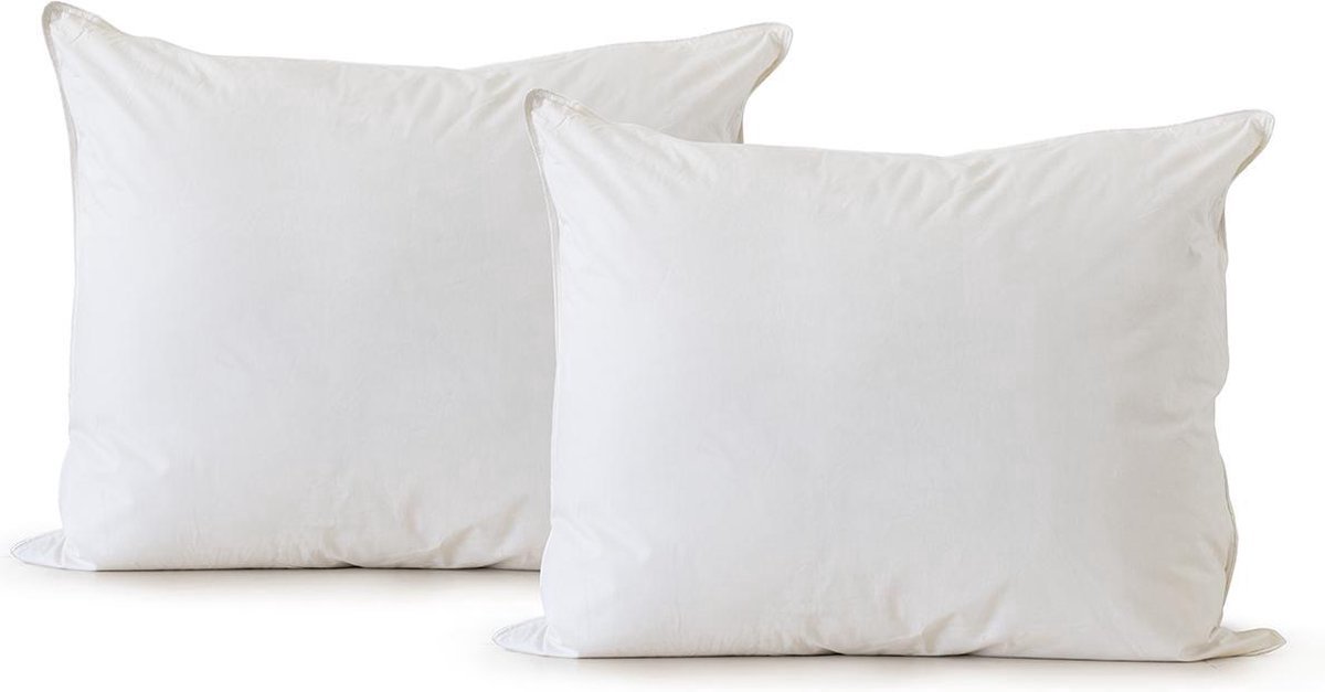 Eleganzzz Hoofdkussen 100% kapok - Hoofdkussen 60x70cm - 2 Stuks Hoofdkussens - Set van 2 Kussens