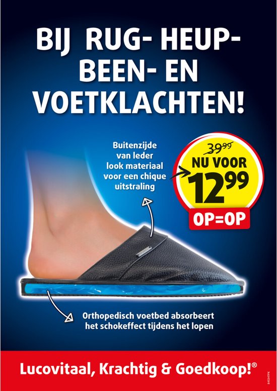 Lucovitaal Sandales suédoises orthopédiques Taille 44 1 paire