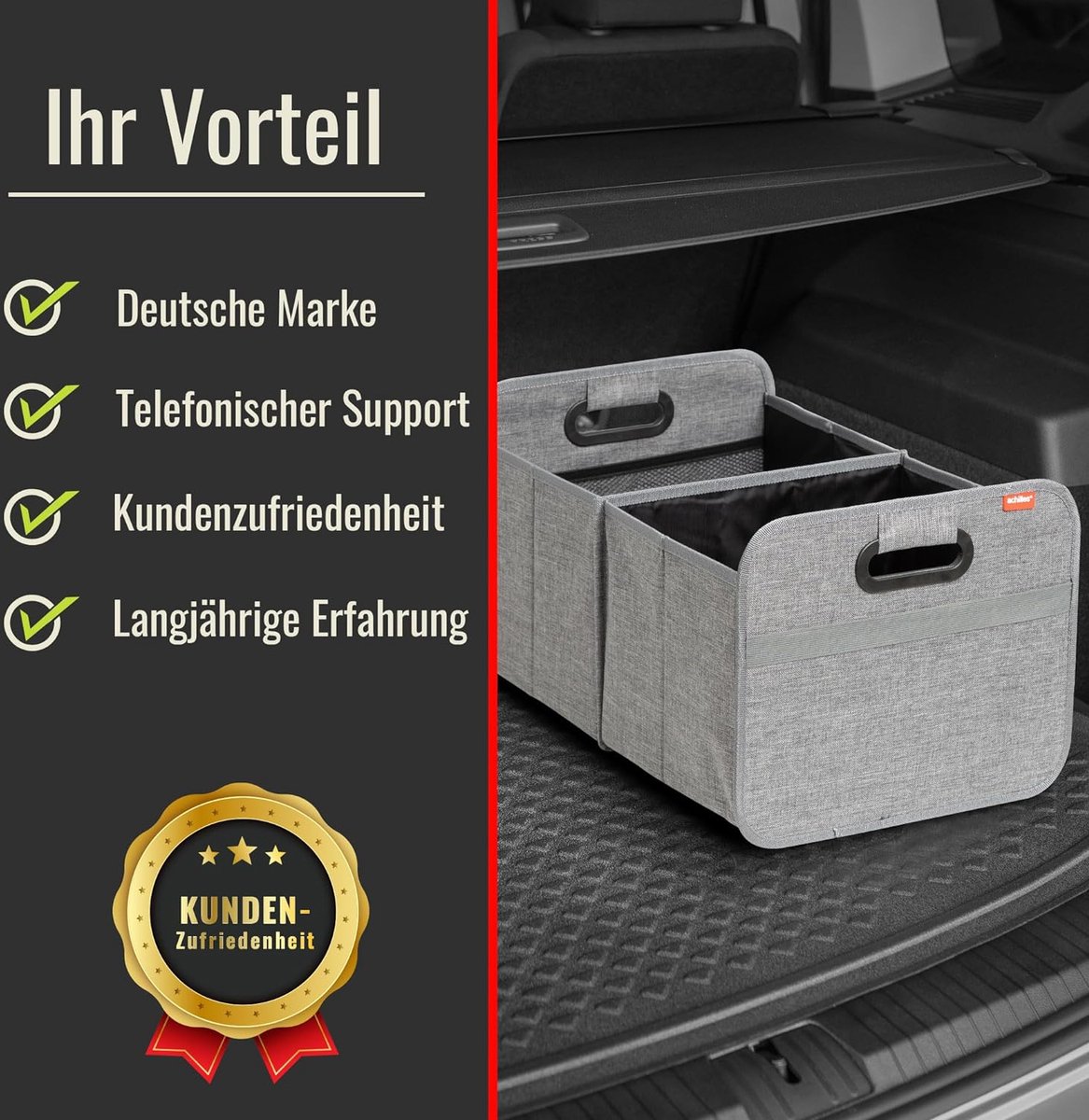 Kofferbak tassen kofferbak organisator opvouwbare Collector Box voor Jaguar XE 2014-2021,Blackredstyle L
