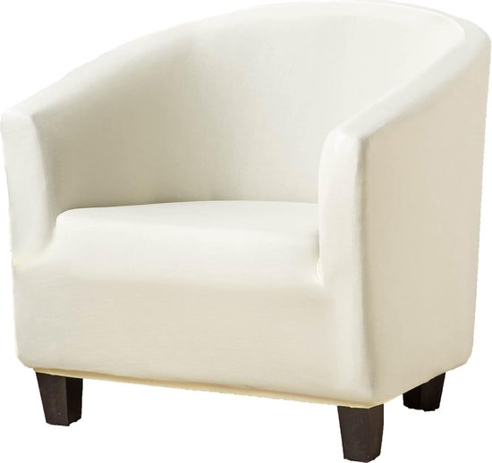 Hoes voor clubstoel, hoge stretch, afneembare en wasbare fauteuil, bankhoes, meubelbescherming voor woonkamer