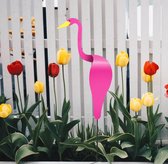 windwijzer Flamingo draaiende tuinsteker