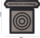 101 Inc Embleem 3D Pvc Machine Gun Marksman Grijs 17077