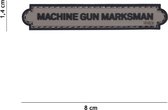 101 Inc Embleem 3D Pvc Machine Gun Marksman Tab Grijs  17076