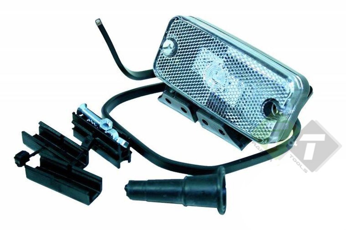 led zijmarkeringslamp universeel wit 1x led - led contourlamp - zijlamp - breedtelamp