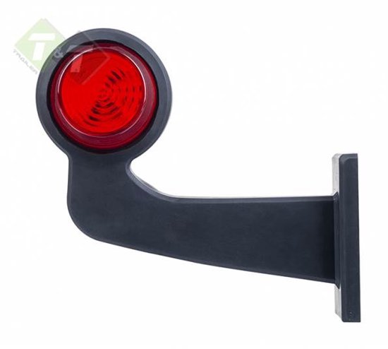 LED Contourlicht / Zijlicht Oranje Voor Vrachtwagens, Aanhangers En Caravans – 102 X 46 X 12 Mm, 12/24V, E20-goedgekeurd, Met Kabel