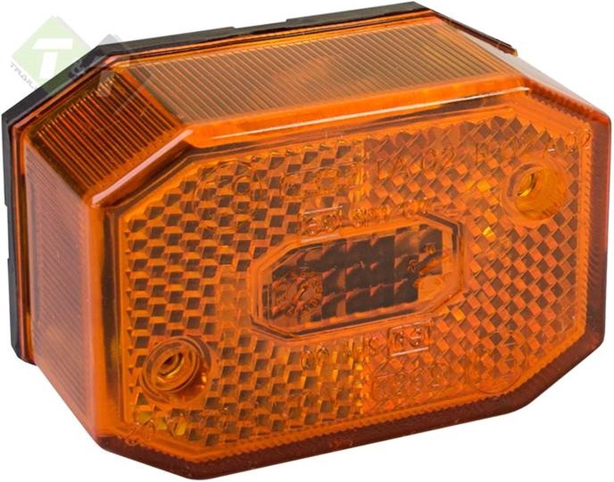 Zijmarkeringslamp, Contourlamp Oranje, 65mm x 45mm, Aspöck