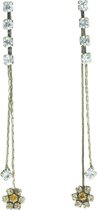 Boucles d'oreilles Behave avec fleurs et pierres