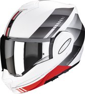 Scorpion Exo- Tech Evo Genre White Mat -Argent-Rouge XS - Taille XS - Casque