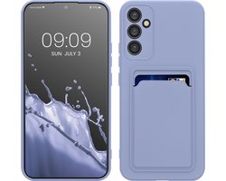 kwmobile telefoonhoesje geschikt voor Samsung Galaxy A34 5G - Hoesje met pasjeshouder - TPU case in lavendel