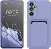 kwmobile telefoonhoesje geschikt voor Samsung Galaxy A54 5G - Hoesje met pasjeshouder - TPU case in lavendel