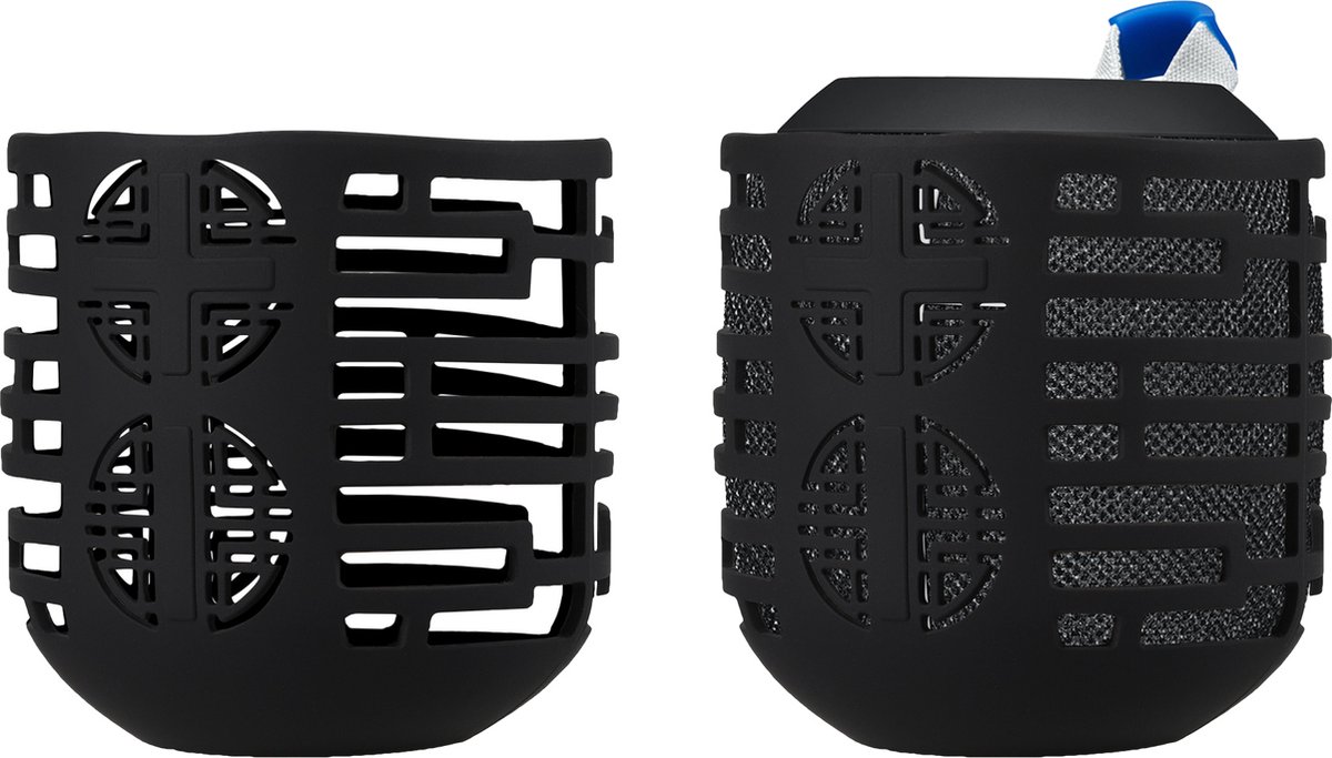kwmobile siliconen hoesje voor mini-speaker - geschikt voor UE Wonderboom 2 / Wonderboom 1 - Flexibel materiaal - Speakercase in zwart - kwmobile