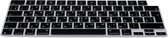 kwmobile siliconen toetsenbordbeschermer QWERTY (Russisch) geschikt voor Apple Macbook Air 15 2023 M2 (A2941) - Keyboard cover in zwart