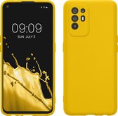 kwmobile telefoonhoesje geschikt voor Oppo A94 (5G) - Hoesje voor smartphone - Precisie camera uitsnede - TPU back cover in stralend geel