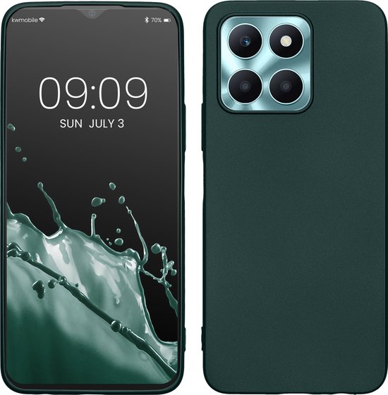 kwmobile telefoonhoesje geschikt voor HONOR X6a - Hoesje voor smartphone - Back cover in metallic petrol