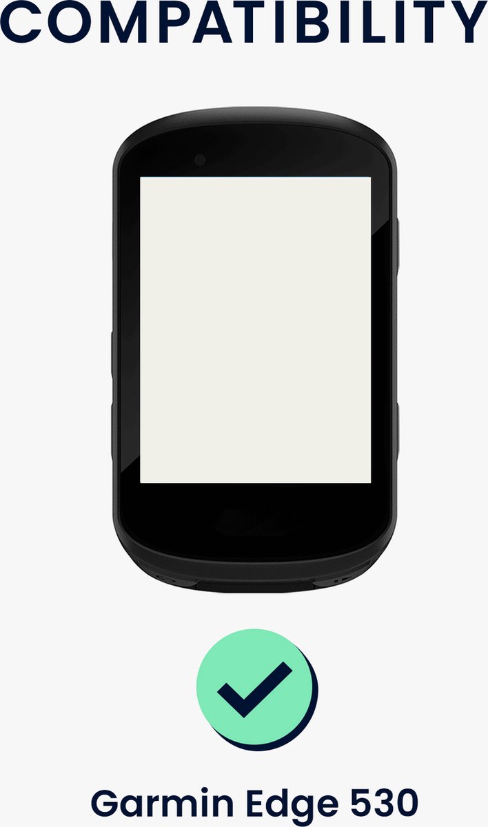 kwmobile fietscomputer gps hoes geschikt voor Garmin Edge 530 hoesje - Beschermhoes voor fietsnavigatie - Siliconen cover van kwmobile — afbeelding 2