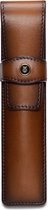 Lapis Bard penetui - Cognac - bruin leder - geschikt voor 1 pen - SF-WP32769