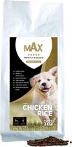 Max Puppy Rice & Kip – Nourriture pour chiens – Morceaux pressés pour chien – Nourriture pour chien – Nourriture Puppy – 3 kg