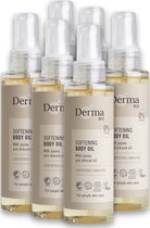 Derma Eco Voordeelverpakking - Lichaamsolie - 6 x 150 ML - Hypoallergeen - Parabeenvrij - Veganistisch
