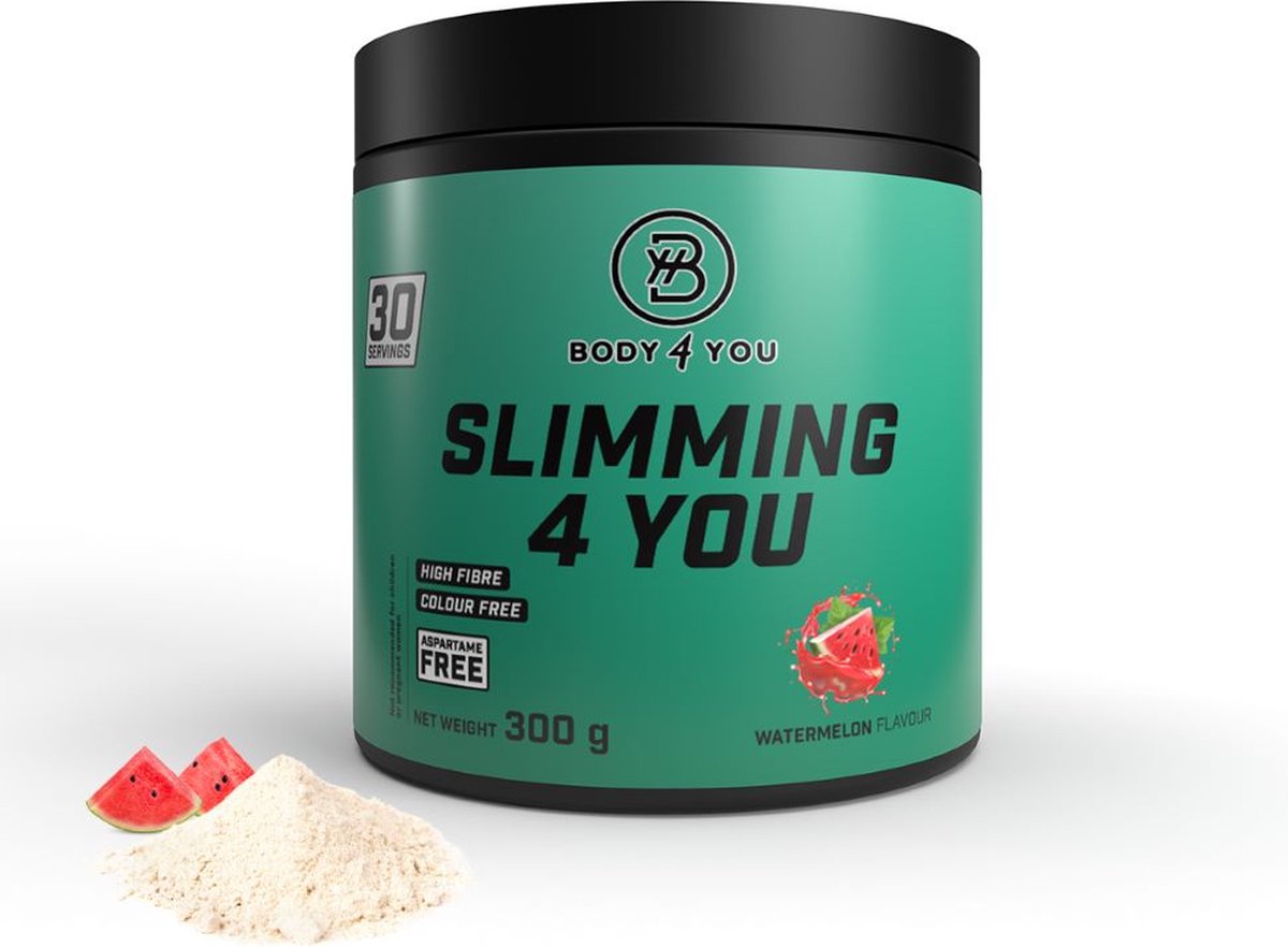Fatburner poeder Watermeloen 300g – Vetverbranding, Energie & Focus – Body4You