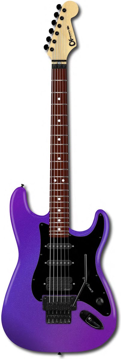 Charvel USA Select So-Cal Style 1 HSS FR Satin Plum - Custom elektrische gitaar