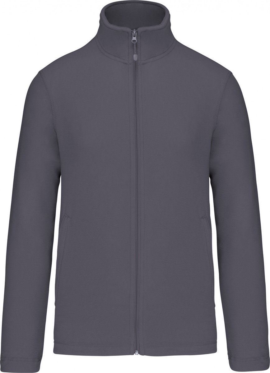 Premium Microfleecevest met rits Kariban Convoy Grijs - maat L