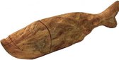 Beeld - hout beeld - vis - by Mooss - breed 49 cm